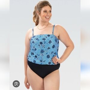 NWT Dolfin Convertable Strap One Piece Swimsuit Size 16